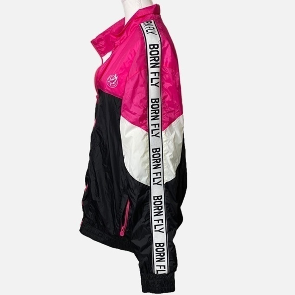 Born Fly Retro Pink, White, and Black‎ Colorway Windbreaker - Picture 3 of 11
